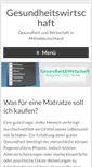 Mobile Screenshot of gesundheitswirtschaft-mitte.de